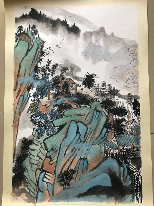 彩色山水画 / landscape painting